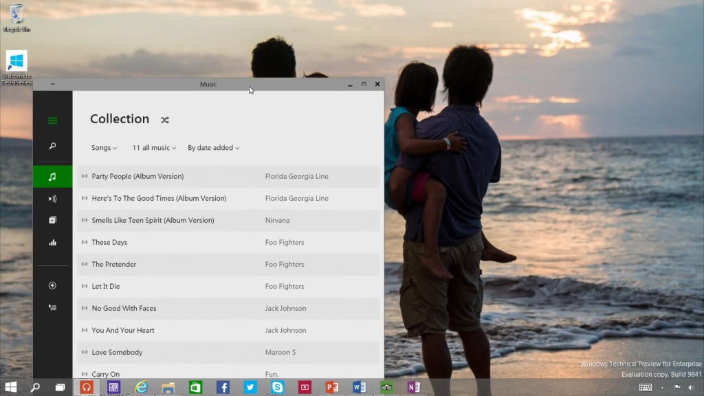 Windows 10 Apps appear in their own windows on the desktop