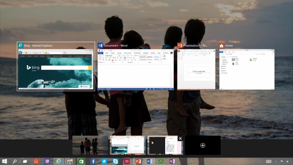 Windows 10 Multiple Desktops